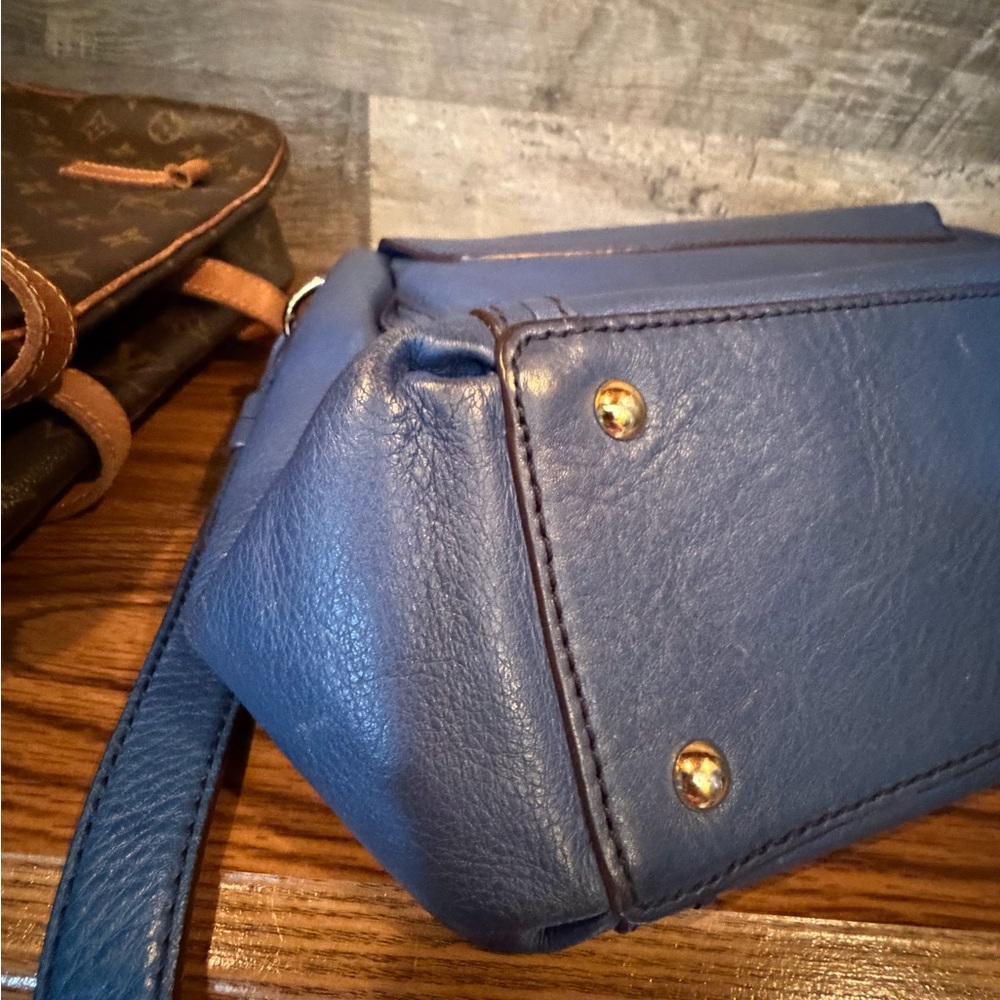 MCM Blue Leather Shoulder Bag - Unbranded - Picture 6 of 15